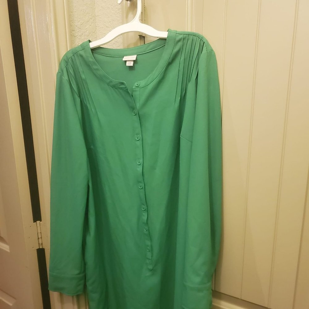 Green Shirtdress